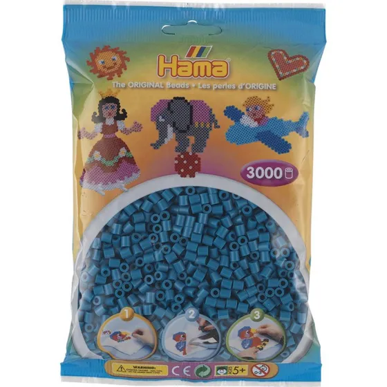 Hama Midi Perler 3.000 stk – Petrol