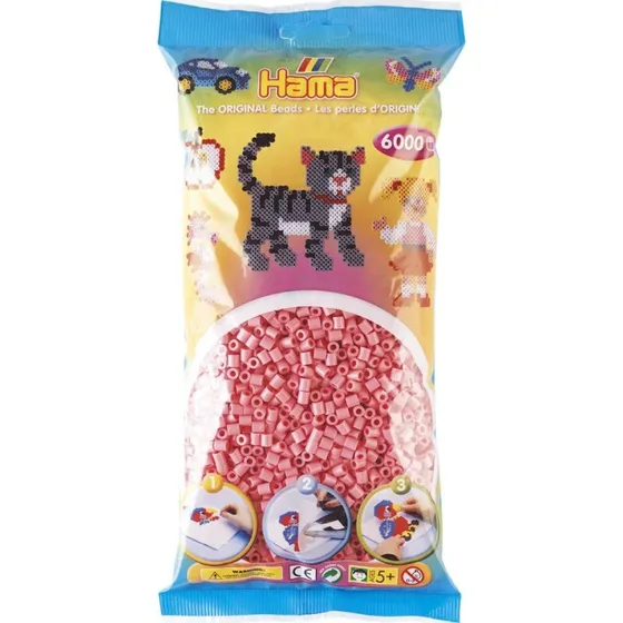 Hama Midi Perler 6000 stk – Pink