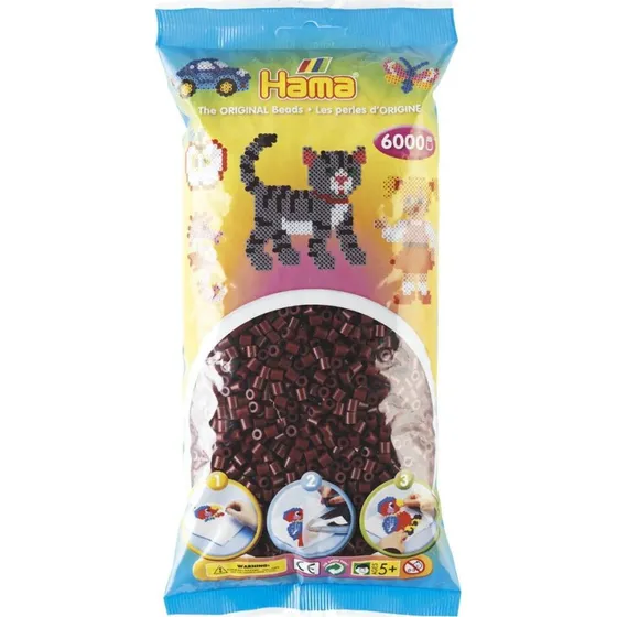 Hama Midi Perler 6000 stk  Bordeaux/Rdbrun