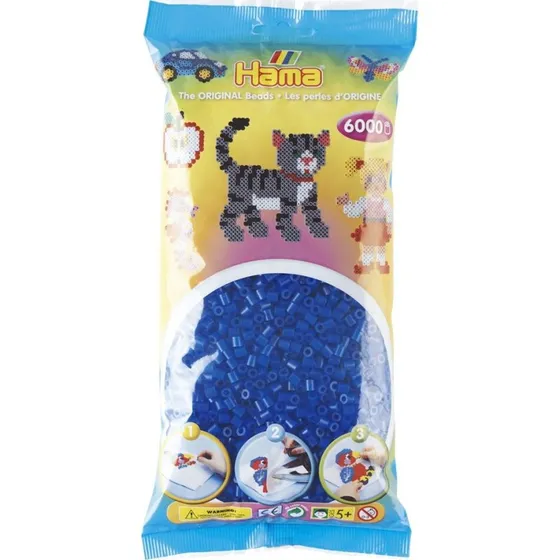 Hama Midi Perler 6.000 stk - Neon bl