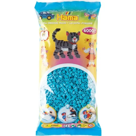 Hama Midi Perler 6000 stk  Azurbl