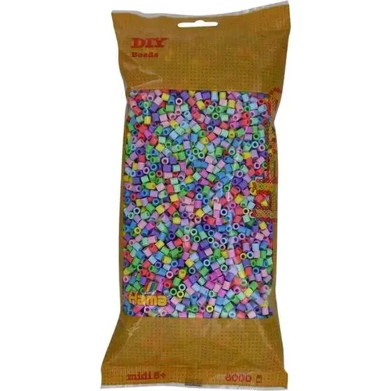 Hama Midi Perler Pastel Mix 6000 stk