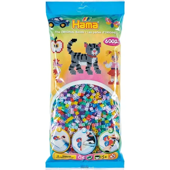 Hama Midi Perler Transparent Mix 6.000 stk