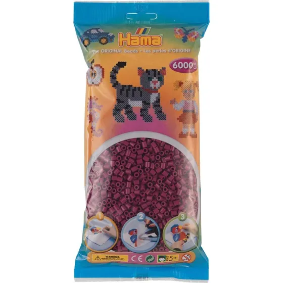 Hama Midi Perler 6000 stk  Blomme
