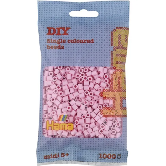 Hama Midi Perler 1000 stk  Pastel Rosa