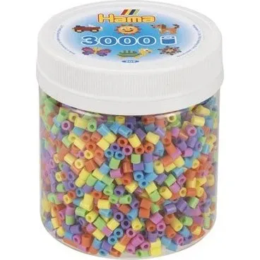Hama Midi Perler 3.000 stk  Pastel Mix (Bger)