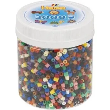 Hama Midi Perler 3.000 stk  Bger Mix 67