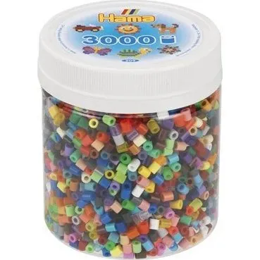 Hama Midi Perler 3.000 stk  Bger Mix 68