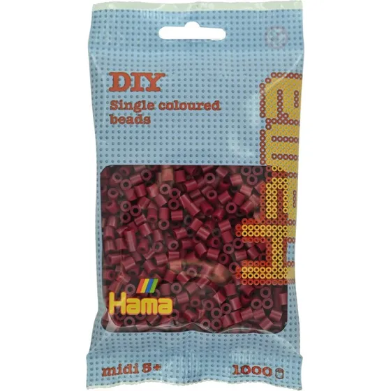 Hama Midi perler 1000 stk  Mrk kirsebr