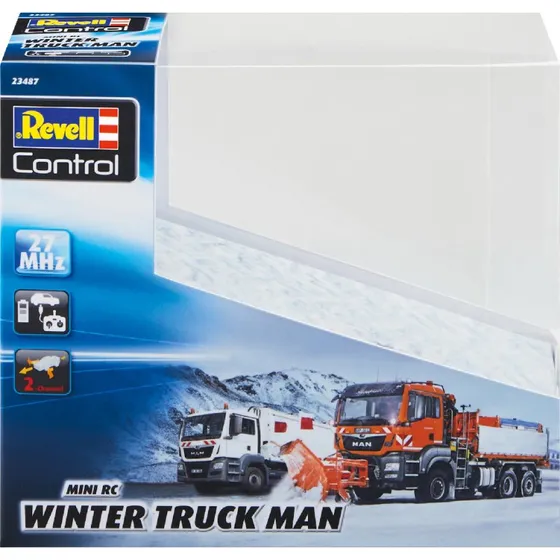 Revell Mini RC MAN Lastbil med Sneplov (Orange)