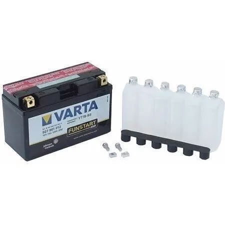 Varta 507 901 012 Powersports AGM 12V 7Ah (MC, +pol venstre)