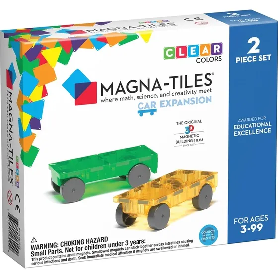 Magna-Tiles Cars Expansion st 2 stk