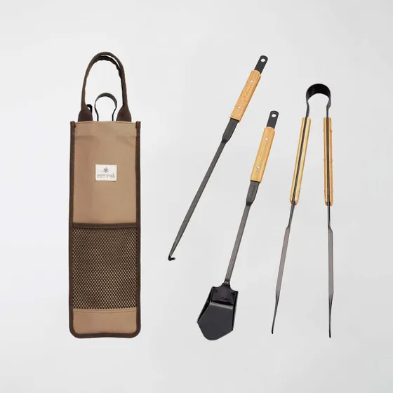 Snow Peak Fire Tool Set (skovl, poker & ildtang)