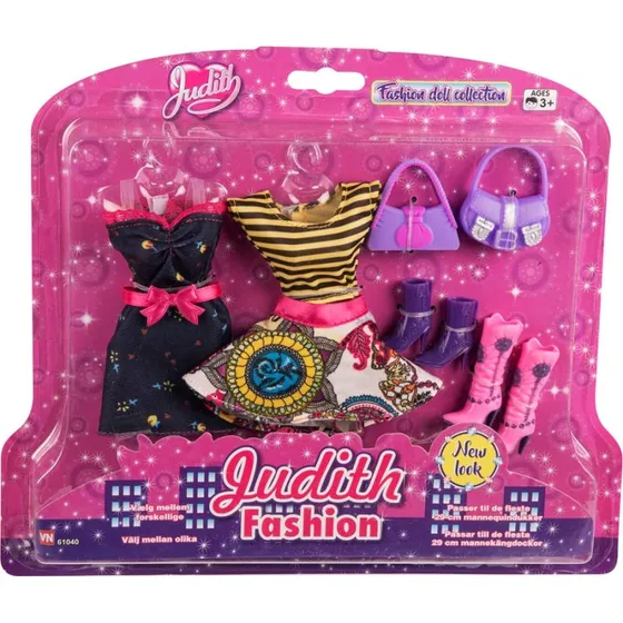 Judith dukketøj 2 sæt med tilbehør (til 29 cm dukker)