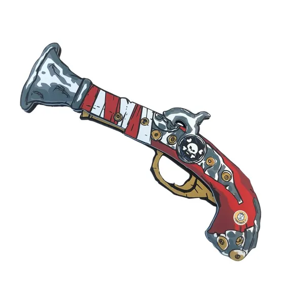 Liontouch Red Stripe piratpistol i EVA-skum