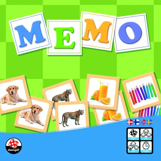 Danspil Memo Huskespil – Memory for børn 4+