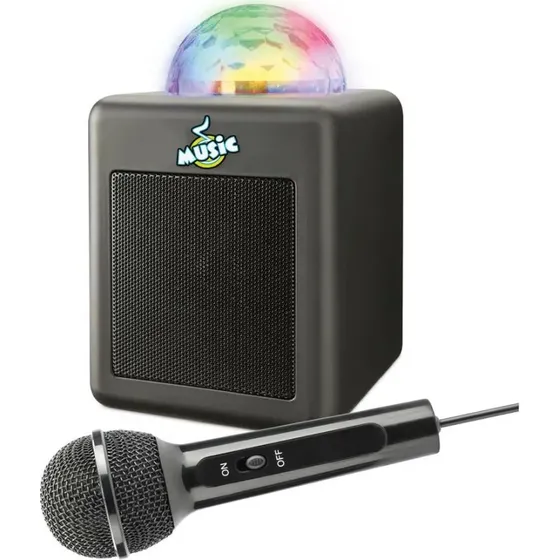 Karaoke Hjttaler med Mikrofon og Diskokugle (5+)