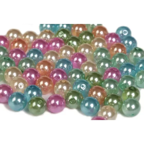 Pearl'n Fun Perlemor Mix 10 mm - 125 g bøtte
