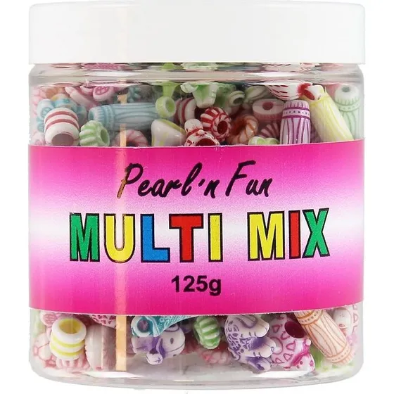Pearl'n Fun Multi Mix perler - 125 g
