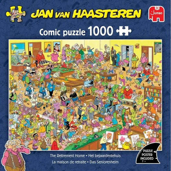 Jan van Haasteren – The Retirement Home puslespil (1000 brikker)