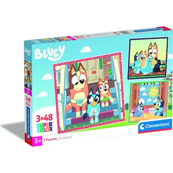 Bluey Puslespil 3x48 brikker  Clementoni