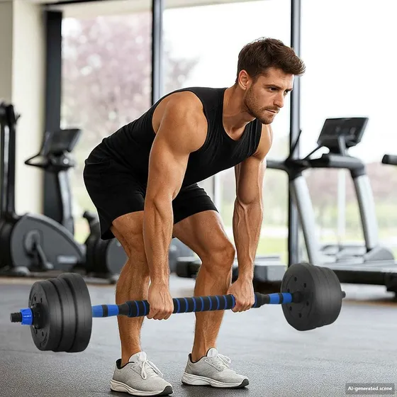 4-i-1 Justerbart Hndvgtst 121 x 19,5 cm - Sort/Bl