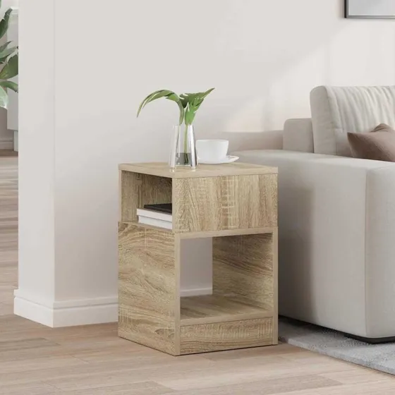 Endebord Sonoma eg 30,5x30x45 cm – konstrueret træ