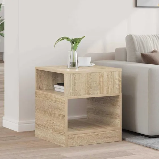 Endebord Sonoma eg 40,5x40x45 cm – konstrueret træ
