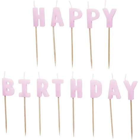 Happy Birthday Fødselsdagslys 13 stk. – Lavendel