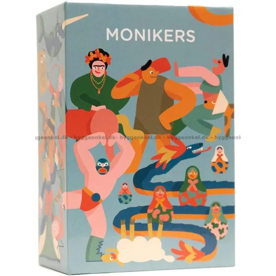 Monikers - selskabsspil til voksne (3 runder)