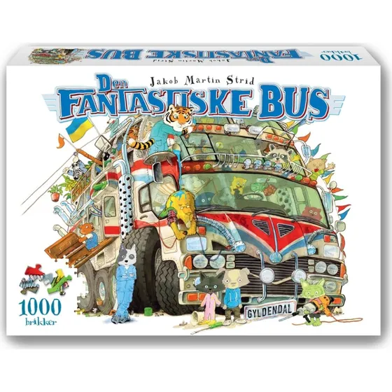 Den fantastiske bus  1000 brikkers puslespil