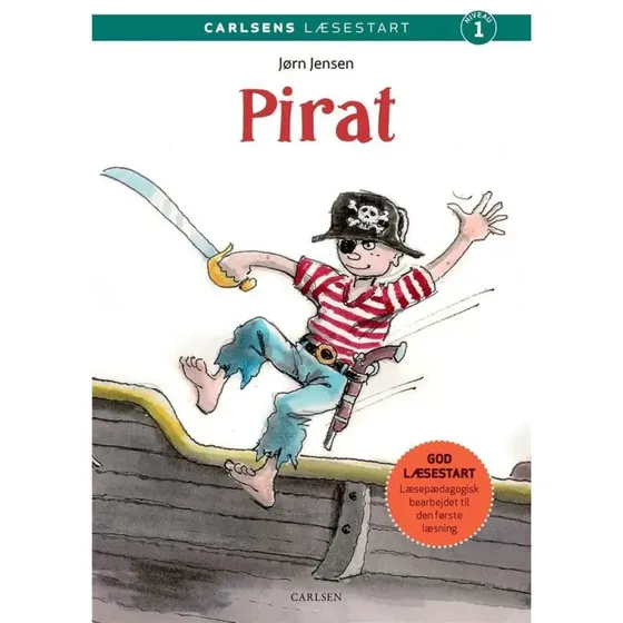 Carlsens Læsestart: Pirat – begynderbog (hardcover)