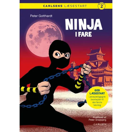 Carlsens Læsestart: Ninja i fare – børnebog (hardcover)