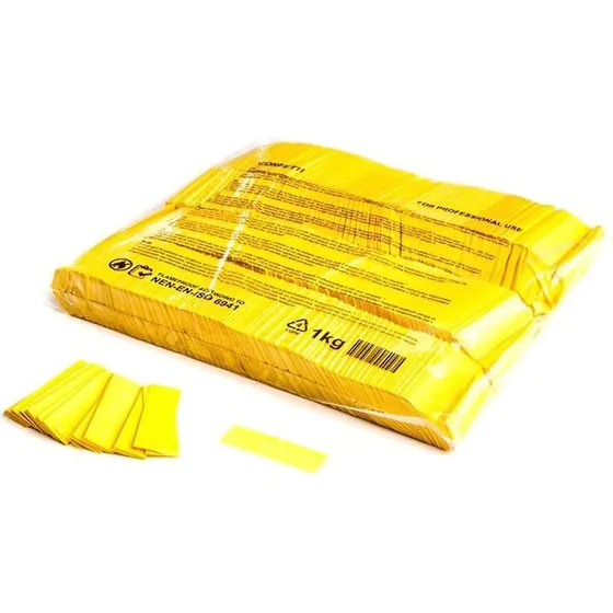 Magic FX Slowfall konfetti rektangler 55×17 mm – Gul 1 kg