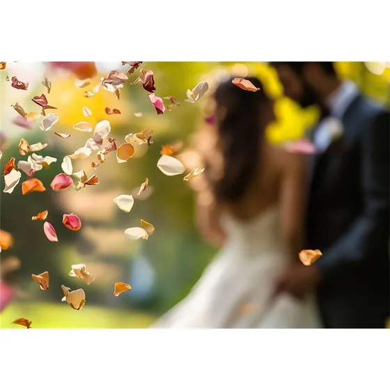 Rosekonfetti 400 g Farvemix – Tørrede rosenblade