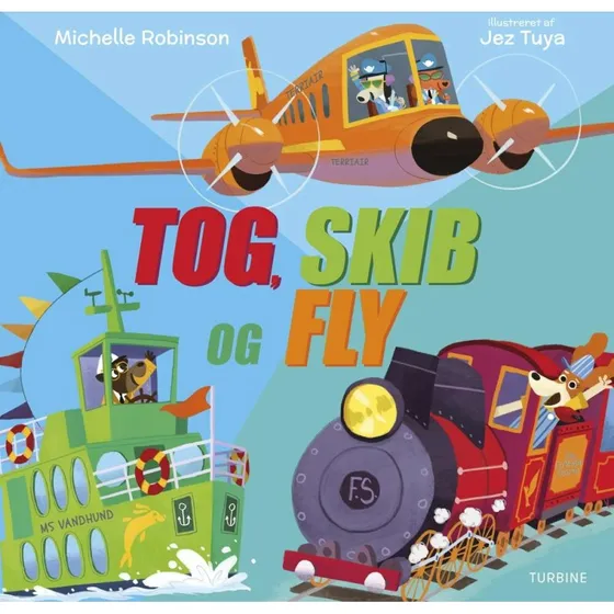 Tog, skib og fly – billedbog på rim