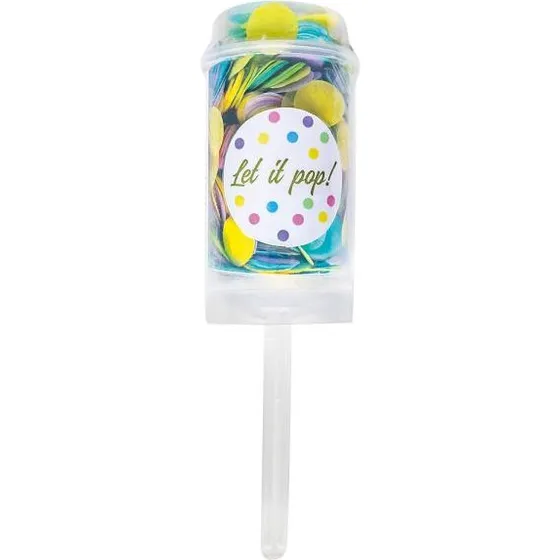 Konfetti Push Pop Flerfarvet Pastel