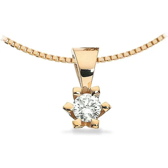 Scrouples Victoria vedhæng 14 kt guld m. 0,20 ct TW/SI