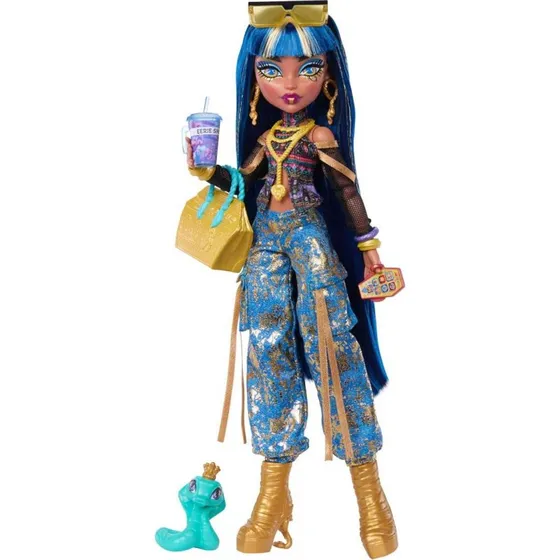 Monster High Cleo De Nile Dukke med tilbehr