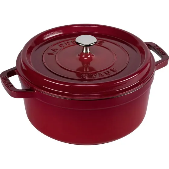 Staub La Cocotte støbejernsgryde 24 cm / 3,8 L - Rød