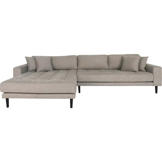 Lido loungesofa venstre chaiselong, stone polyester