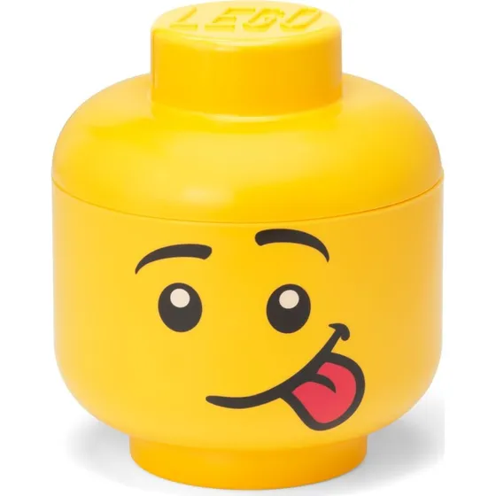 LEGO opbevaringshoved lille - Silly (gul)
