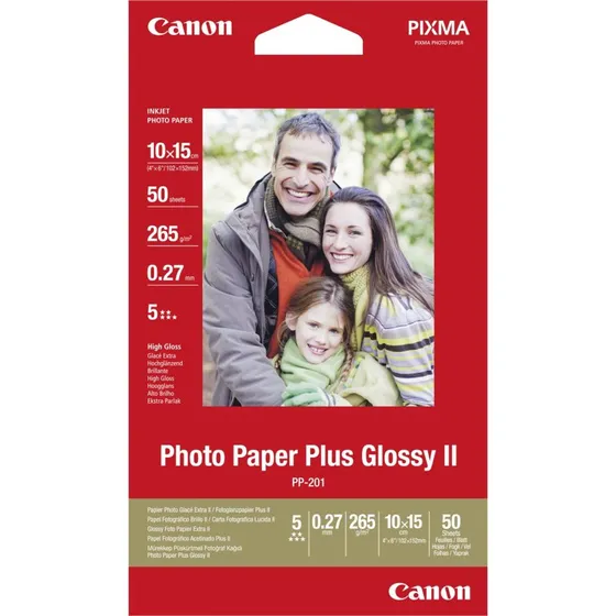 Canon Photo Paper Plus Glossy II PP-201 10x15 cm  50 ark