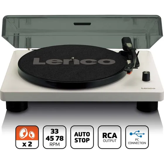 Lenco LS-50 Pladespiller med hjttalere  Gr