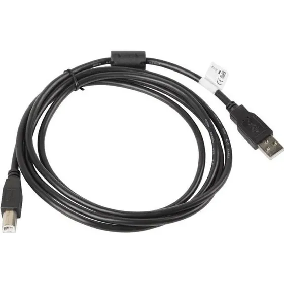 Lanberg USB 2.0 A til B kabel 1,8 m - sort