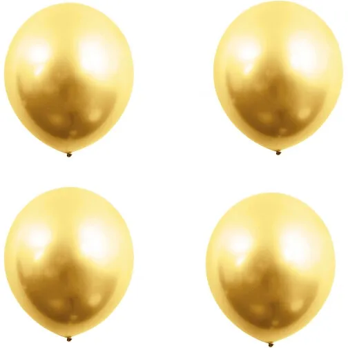 Kromballon 30 cm (4 stk) – guld