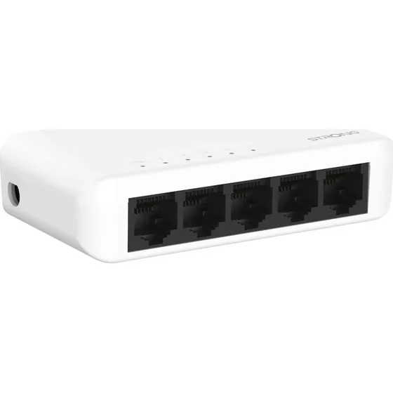Strong SW5000P 5-ports Gigabit switch (hvid)