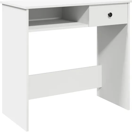 Hvidt skrivebord 80x40x75 cm i konstrueret tr