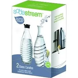SodaStream Karaffel 2-pak 0,6 L  Glas til Crystal