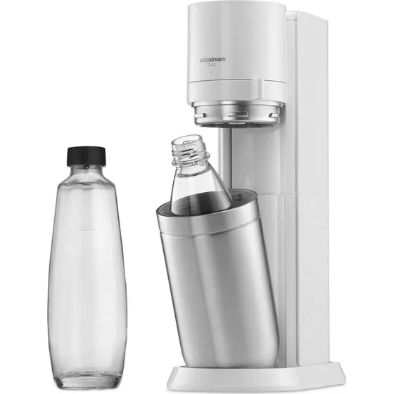 SodaStream DUO hvid – glas + PET sodavandsmaskine